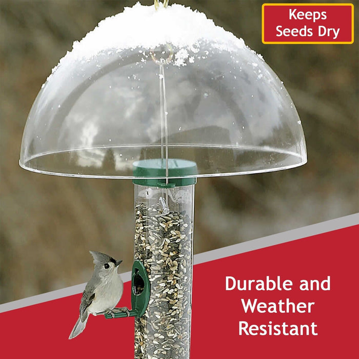 Squirrel Baffle Dome Adjustable Hook Wild Bird Feeder Hanging Guard 40cm