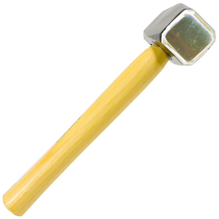 Lump Club Sledge Hammer Heavy Duty Hickory Wood Shaft Hardened Steel Head Long Grip Handle (4lb / 2kg)