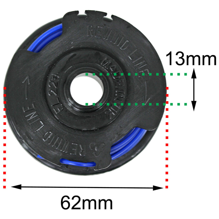 Strimmer Line Spool for FLYMO Contour Power Plus Cordless XT 18v 24v Trimmer