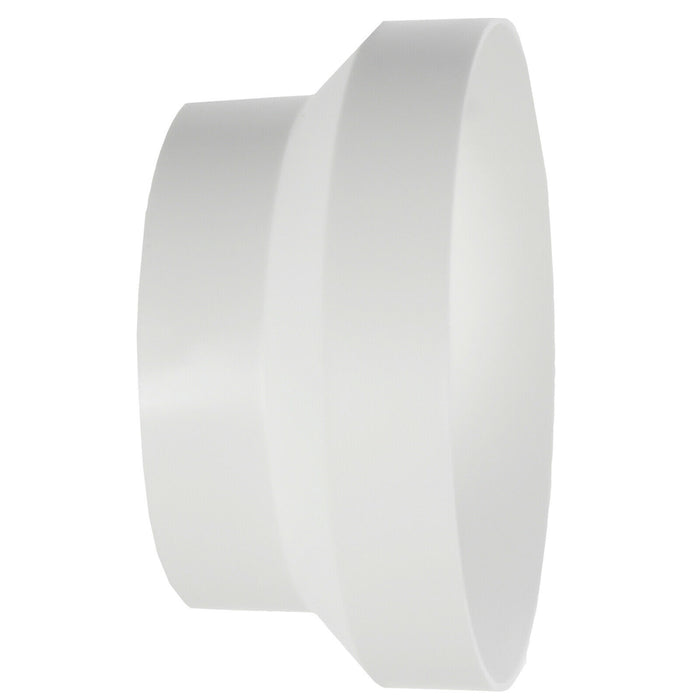 Ducting Reducer Connector for Cooker Hood Extractor / Tumble Dryer / Air Conditioning (5" / 125mm to 4" / 100mm)