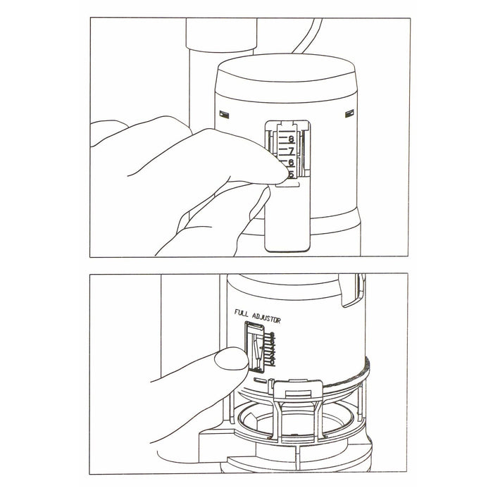 Adjustable Dual Flush Toilet Valve Concealed Cistern with Push Button (1.5" / 2" Outlet, 300mm Cable)
