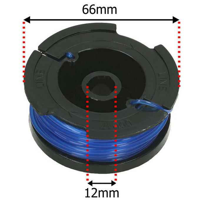 Strimmer Line 3 x Spools and Cover for Black and Decker GL301 GL340 GL430 GL550 GL570 Trimmer (10m x 1.5mm)