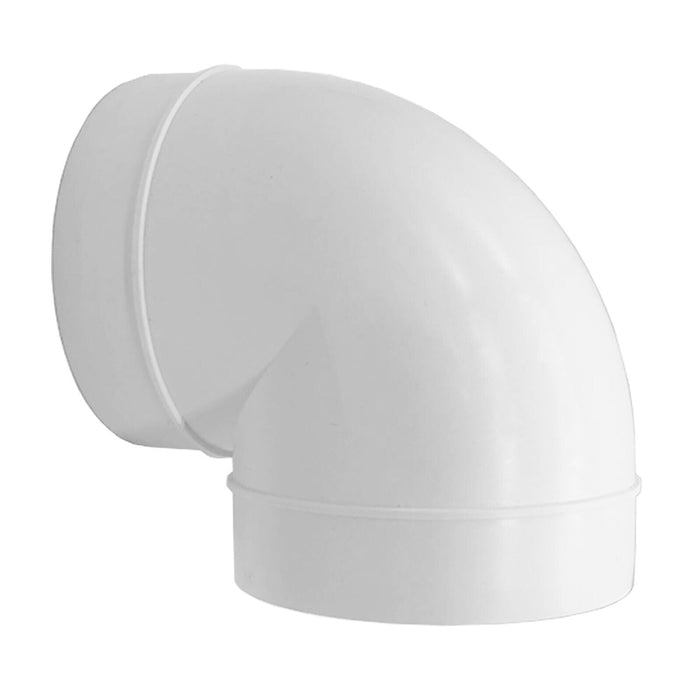 Universal Bend Elbow Duct 90 Degree Vent Hose Pipe Tube Male Ducting Connector (4" / 100mm)