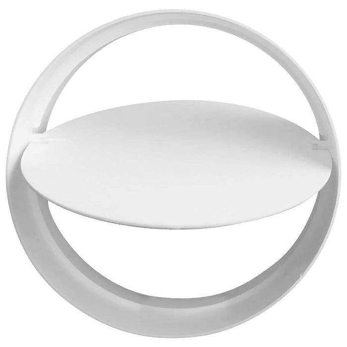 Universal Tumble Dryer Vent Kit Non Return Flap Exterior Wall Pipe Duct (White, 4" / 100mm)