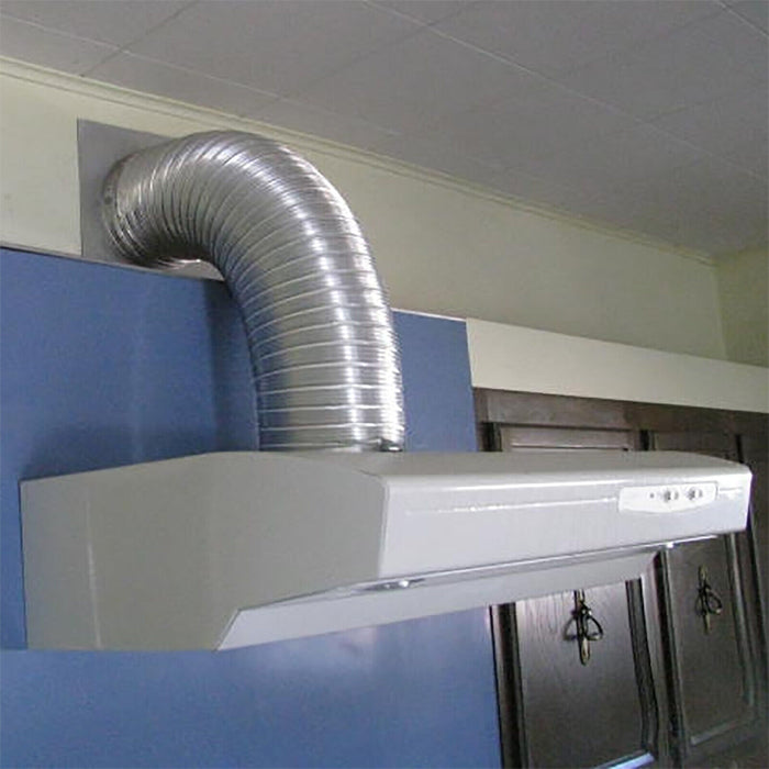 Semi Rigid Aluminium Hose Duct Flexible Exhaust Pipe (5" / 127mm x 1.5m)