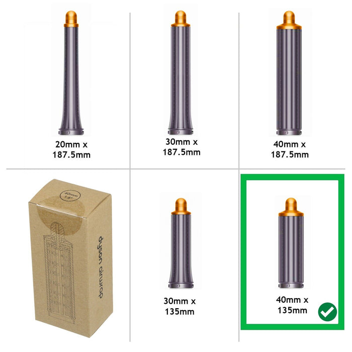 Dyson Airwrap Barrel 40mm x 135mm Hair Styler 1.6" Nickel / Copper 971889-03