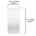 Diameter: 5" / 127mm -- Width: 2.5" / 63.5mm