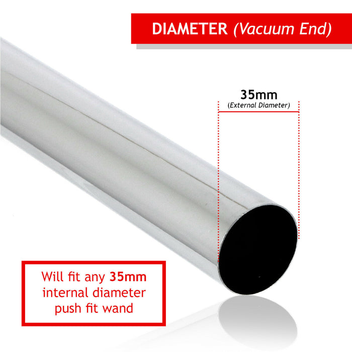 Vacuum Cleaner Adjustable Telescopic Tube Extension Rod Wand Pipe (35mm)