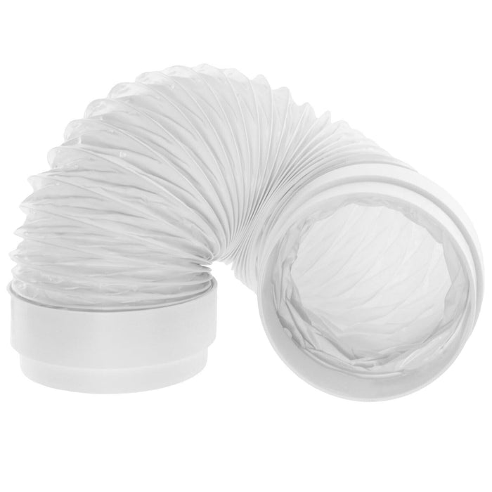 Universal Tumble Dryer Vent Kit Non Return Flap Exterior Wall Venting (White, 4" / 100mm)
